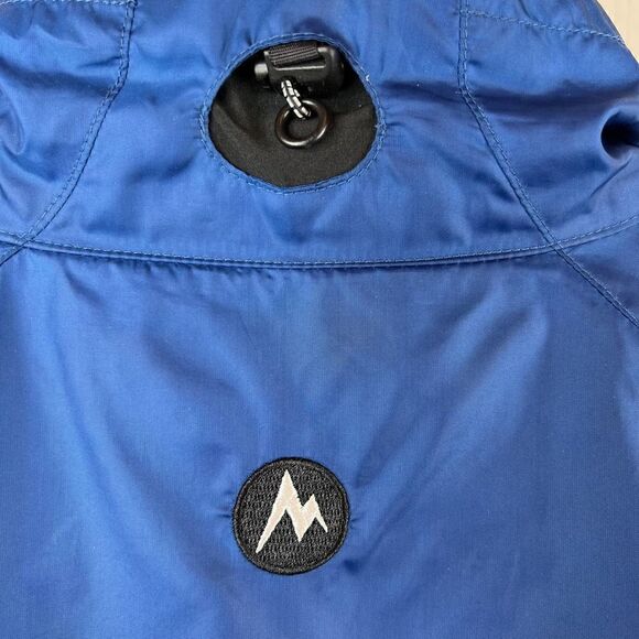 MARMOT Windbreaker Lightweight Fleece Lining in Blue Men's Large - Picture 9 of 11